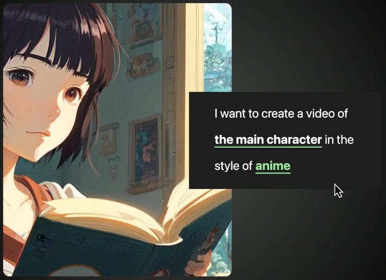 Génération d'une vidéo Anime avec Kaiber AI