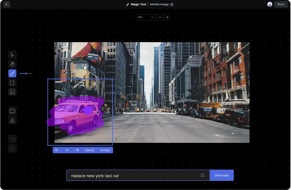 Runway ML - Suppression d'élément vidéo par l'IA